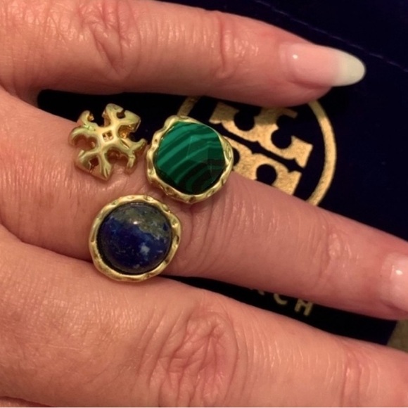 Tory Burch gold Roxanne Semiprecious stones Ring - Picture 8 of 8